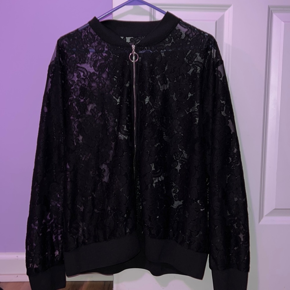 Picturesque Sheer Design Jacket